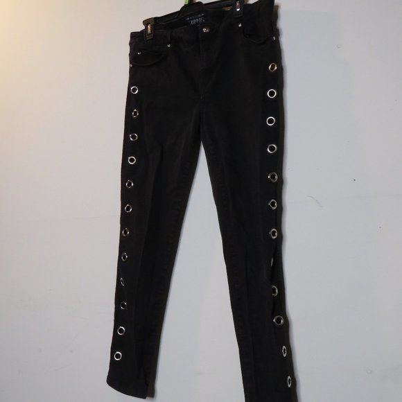 Tripp nyc Denim - [ripped] Skinny Gothic Peekaboo eyelet pants Tripp NYC size 15